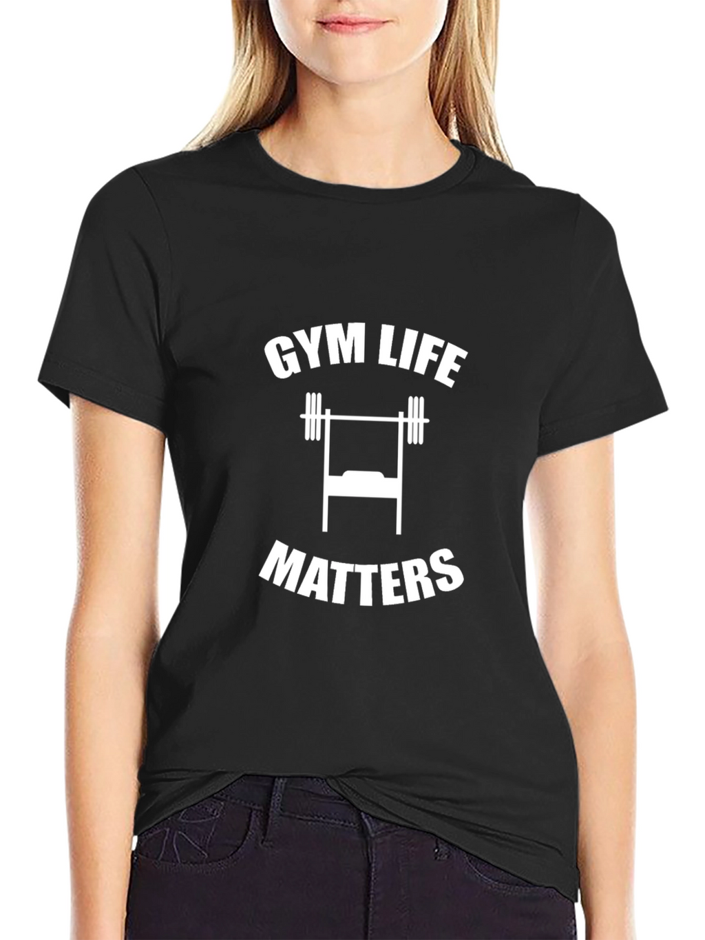 Gym Life Matters Graphic T-Shirt Black