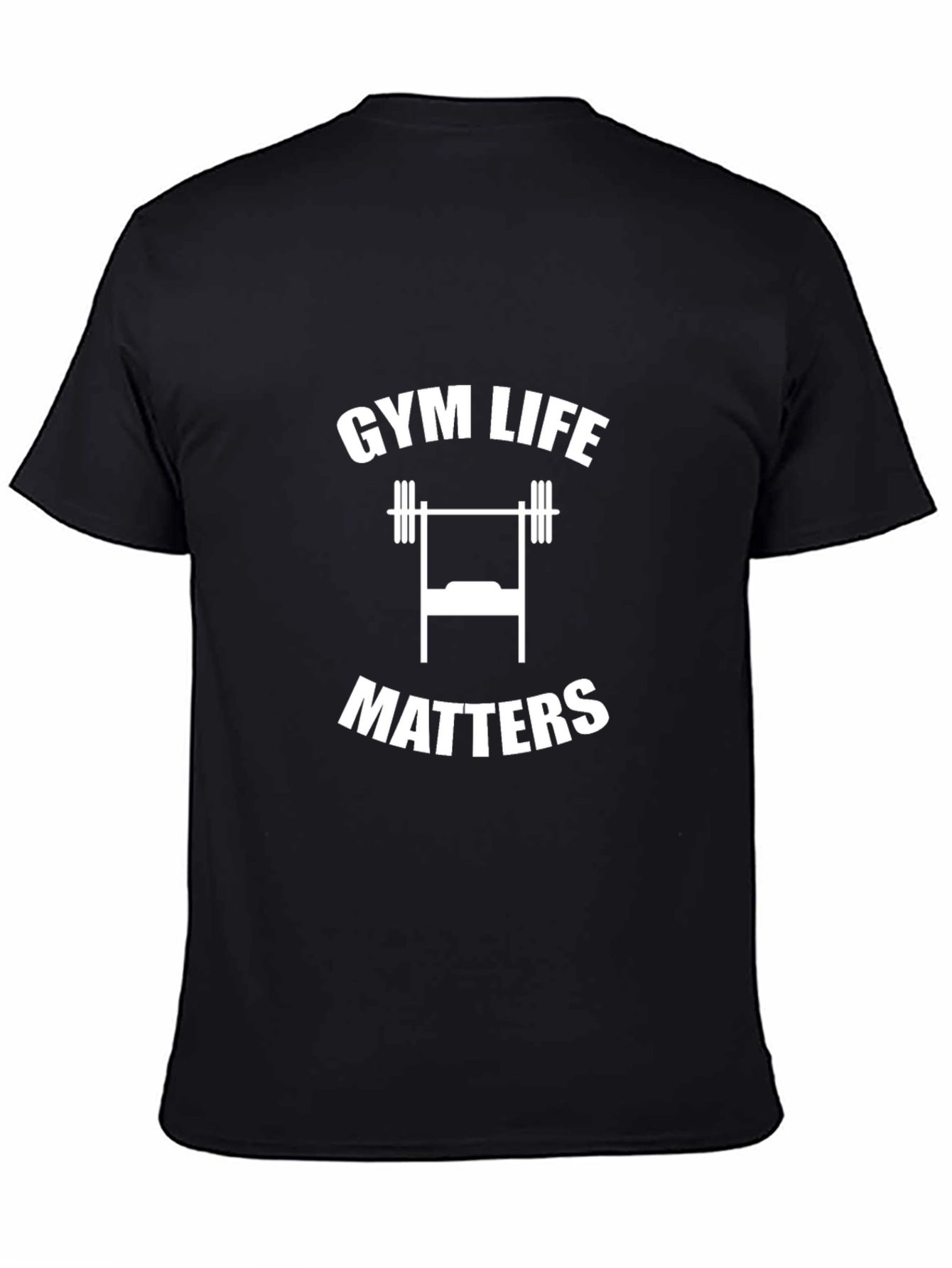 Gym Life Matters Graphic T-Shirt Black
