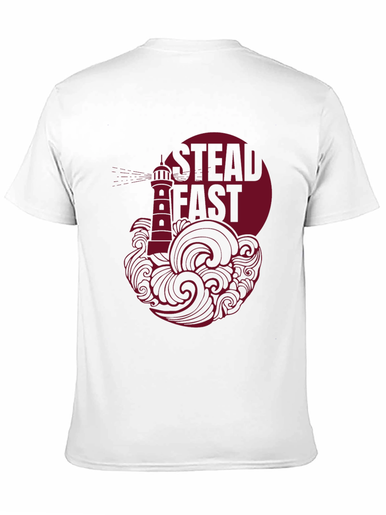 Steadfast Lighthouse Graphic Tee - Black Cotton