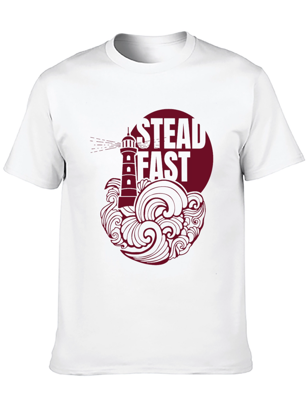 Steadfast Lighthouse Graphic Tee - Black Cotton
