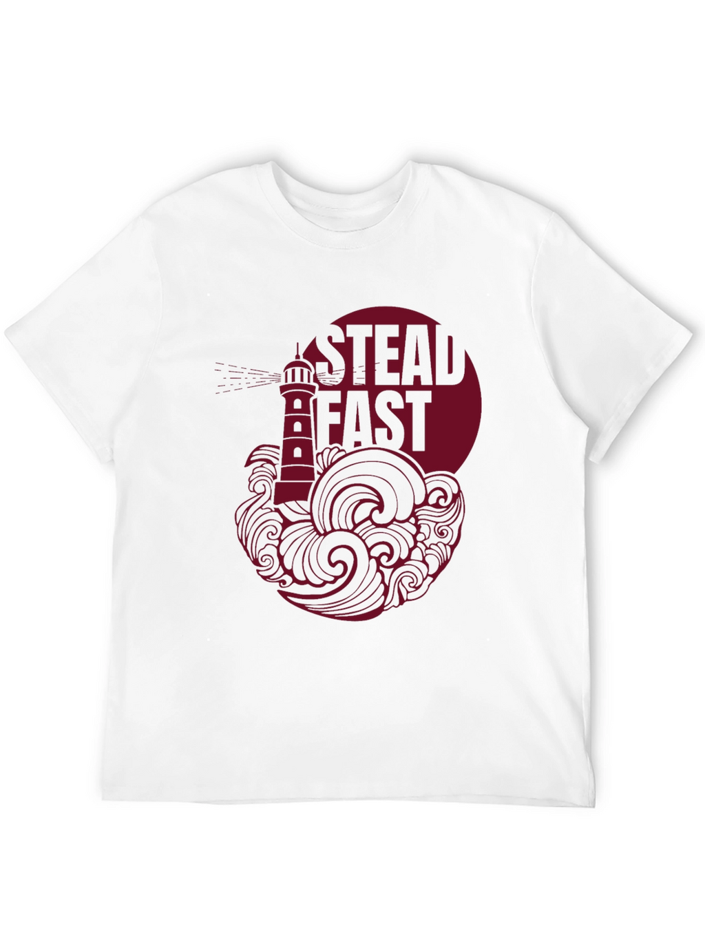 Steadfast Lighthouse Graphic Tee - Black Cotton