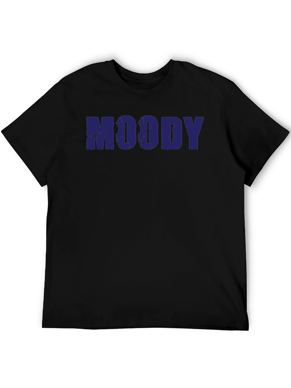 Moody Graphic T-Shirt - Dark Blue Text Tee