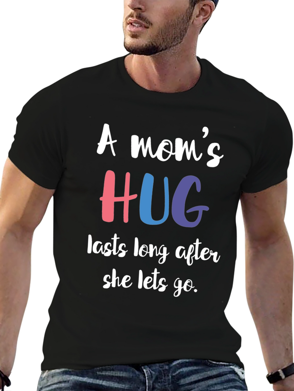 A Moms Hug T-Shirt - Comforting Message