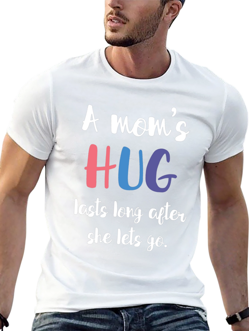 A Moms Hug T-Shirt - Comforting Message