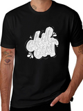 Chill Out Graphic Print Black T-Shirt