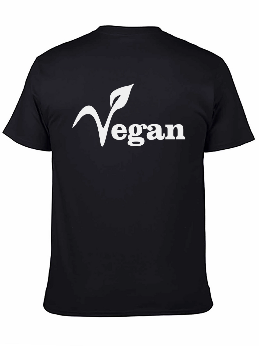 Vegan T-Shirt Leaf Logo Soft Cotton Tee