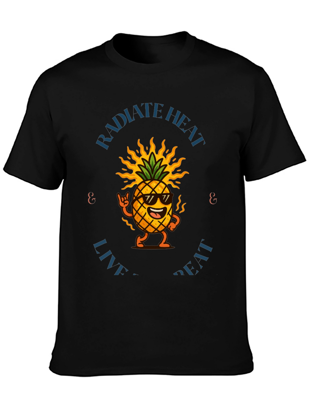 Radiate Heat Pineapple Graphic T-Shirt