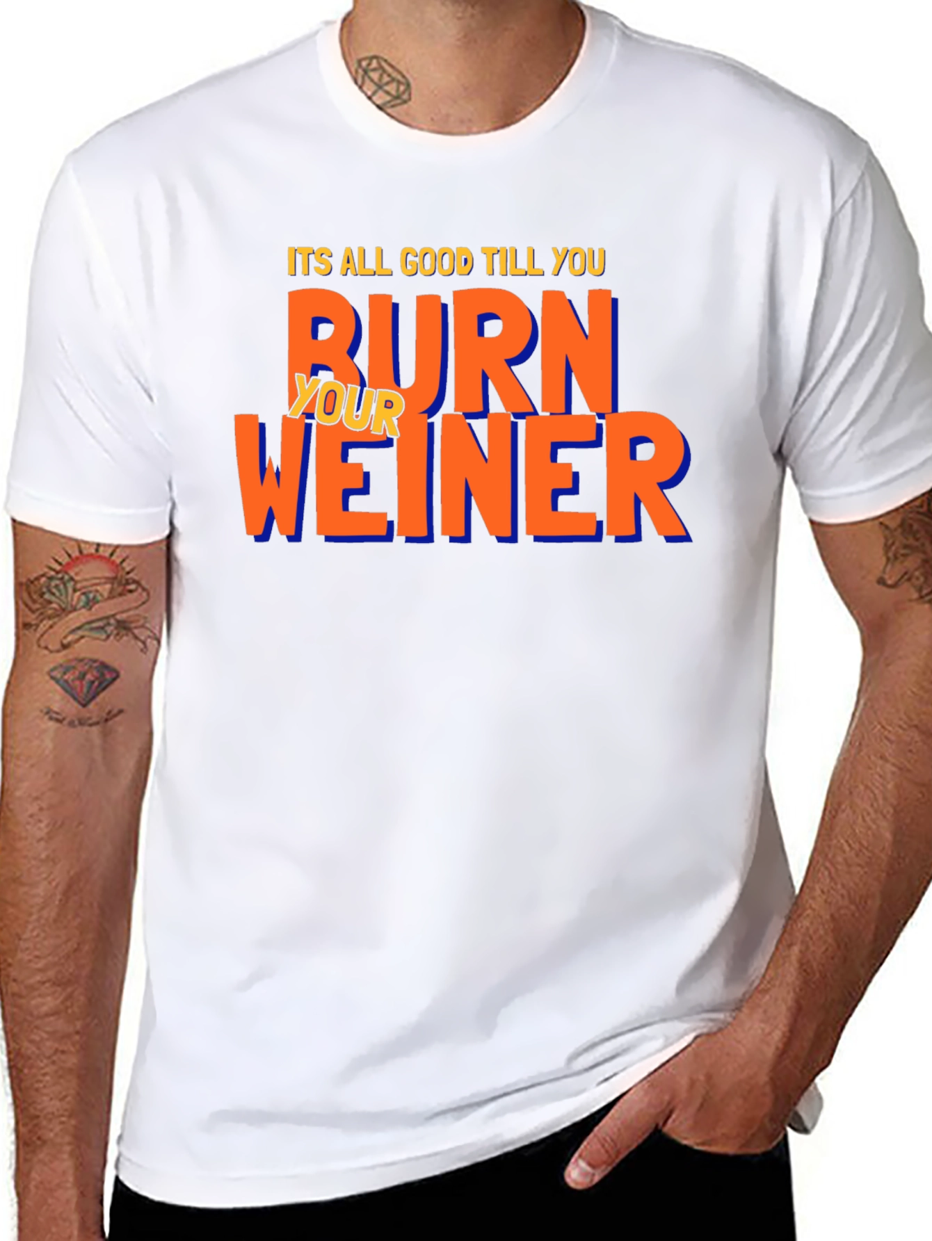 Burn Your Weiner T-Shirt - Funny BBQ Tee
