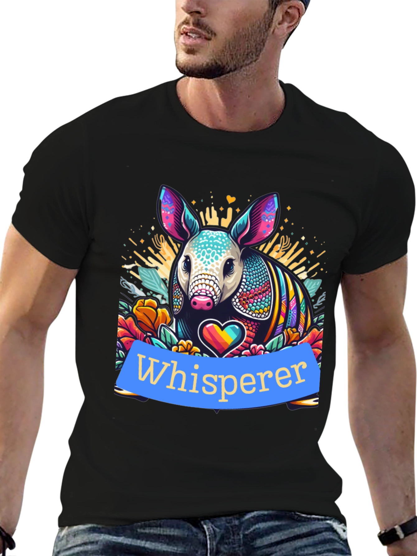 Armadillo Whisperer Graphic Tee - Unique Design