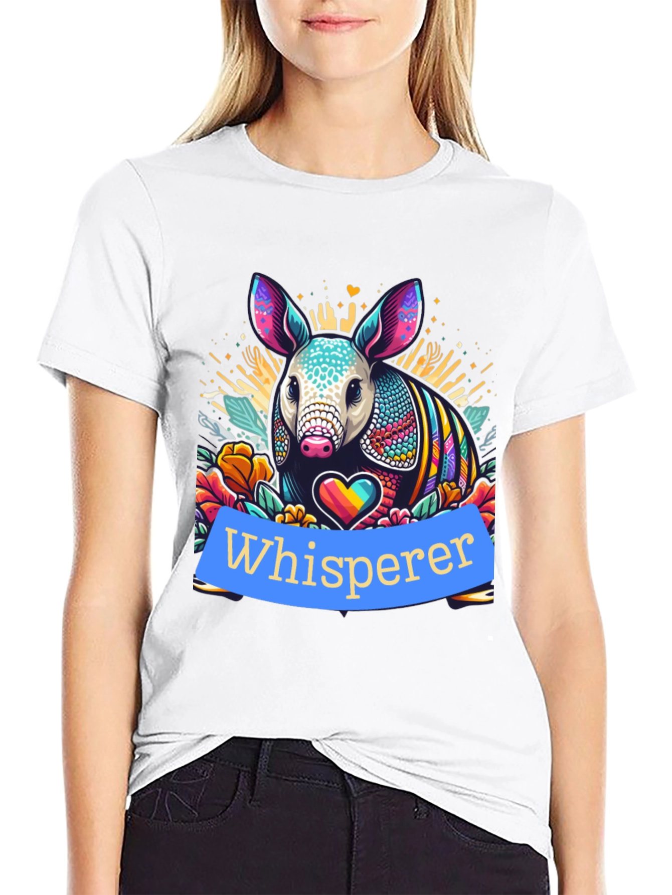 Armadillo Whisperer Graphic Tee - Unique Design