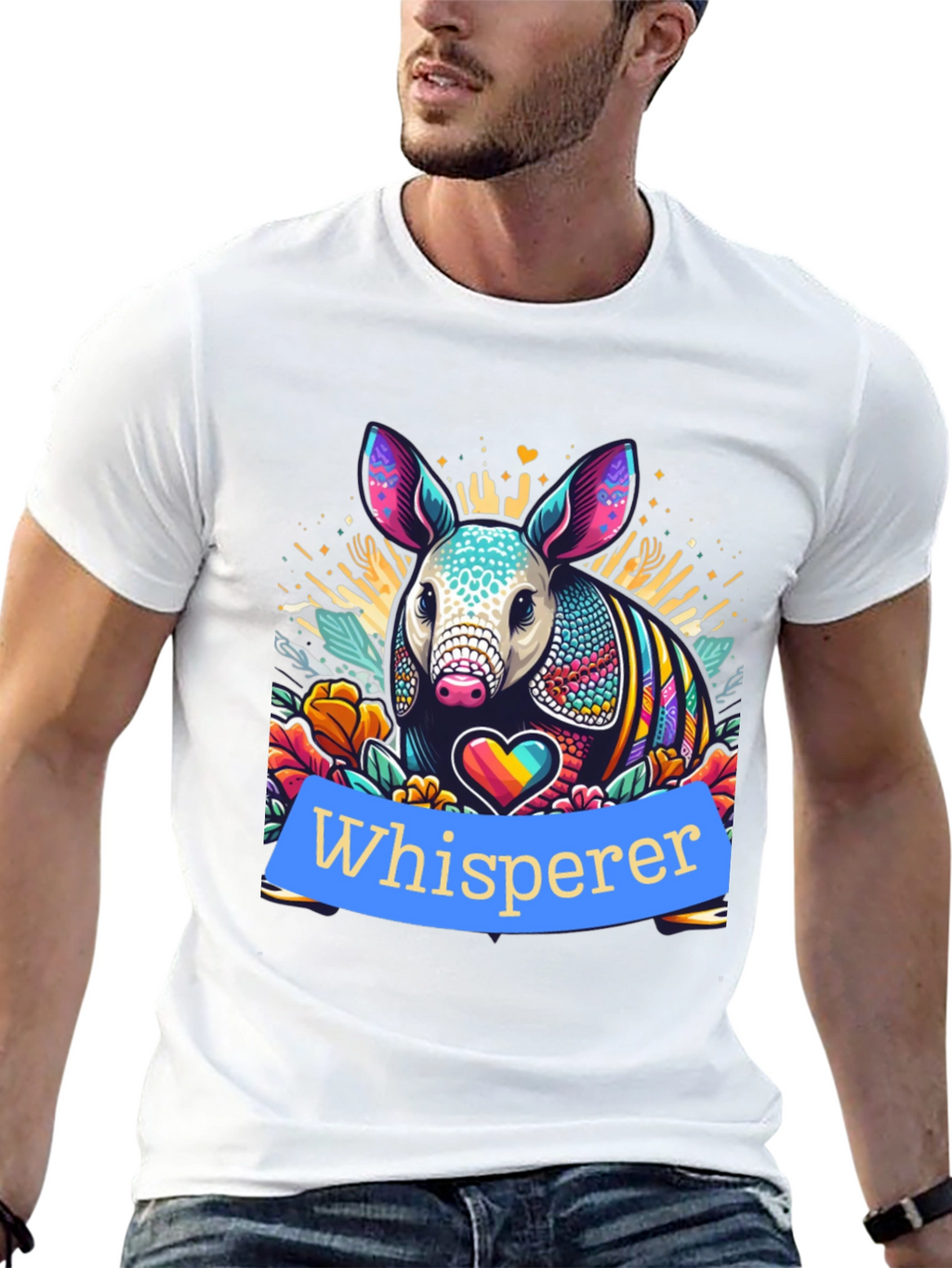 Armadillo Whisperer Graphic Tee - Unique Design