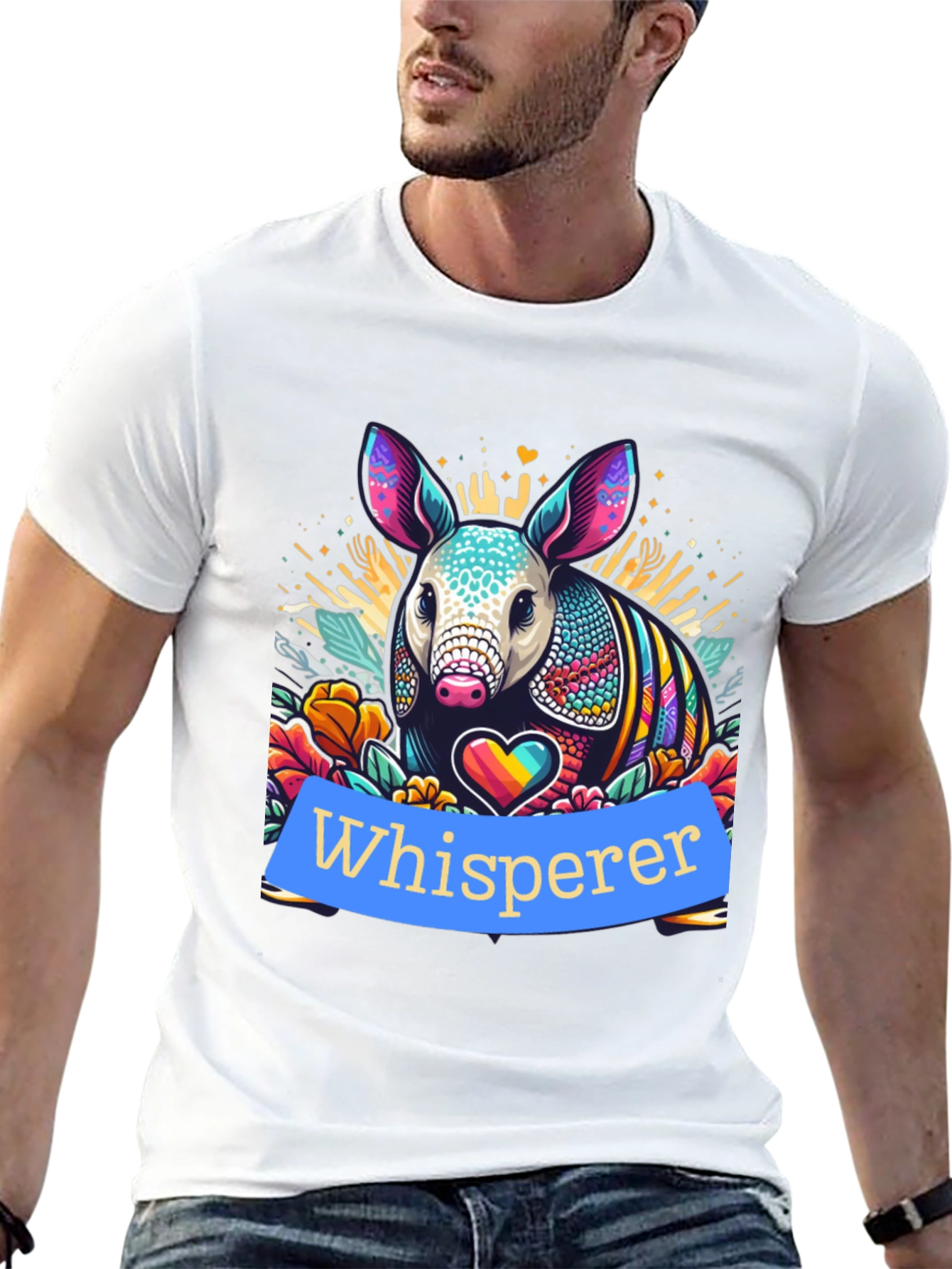 Armadillo Whisperer Graphic Tee - Unique Design