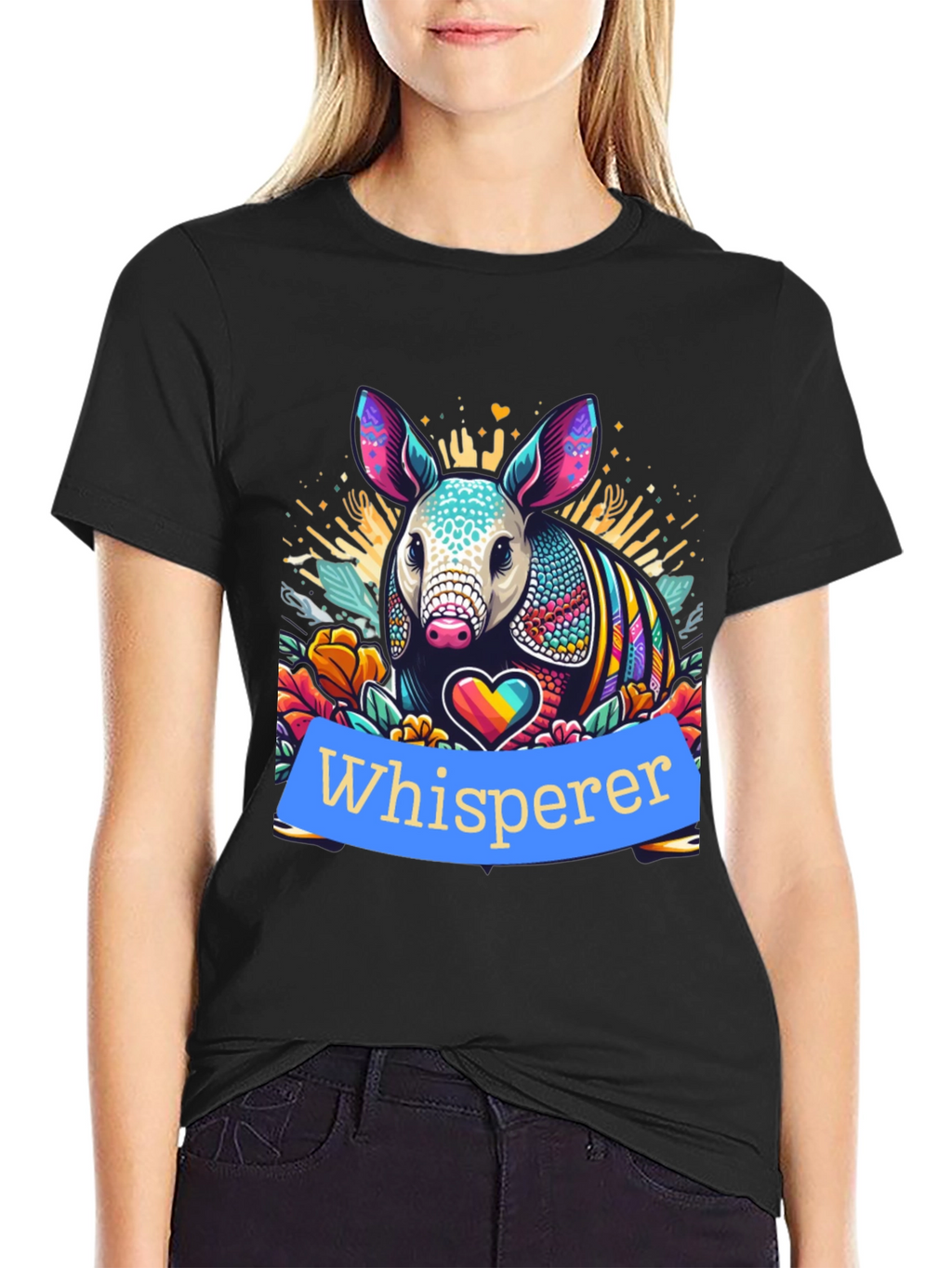 Armadillo Whisperer Graphic Tee - Unique Design
