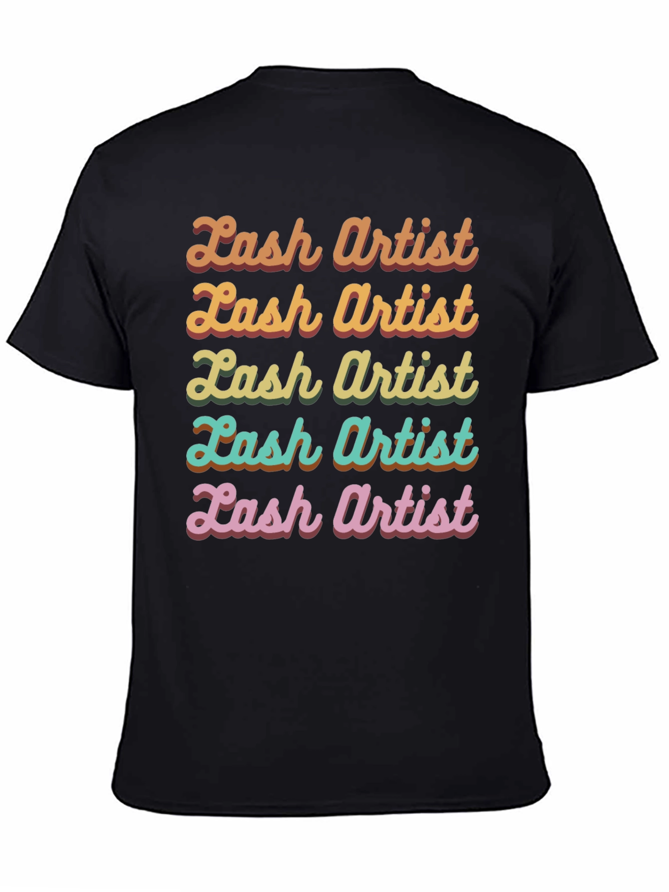 Lash Artist Retro T-Shirt - Colorful Graphic Tee