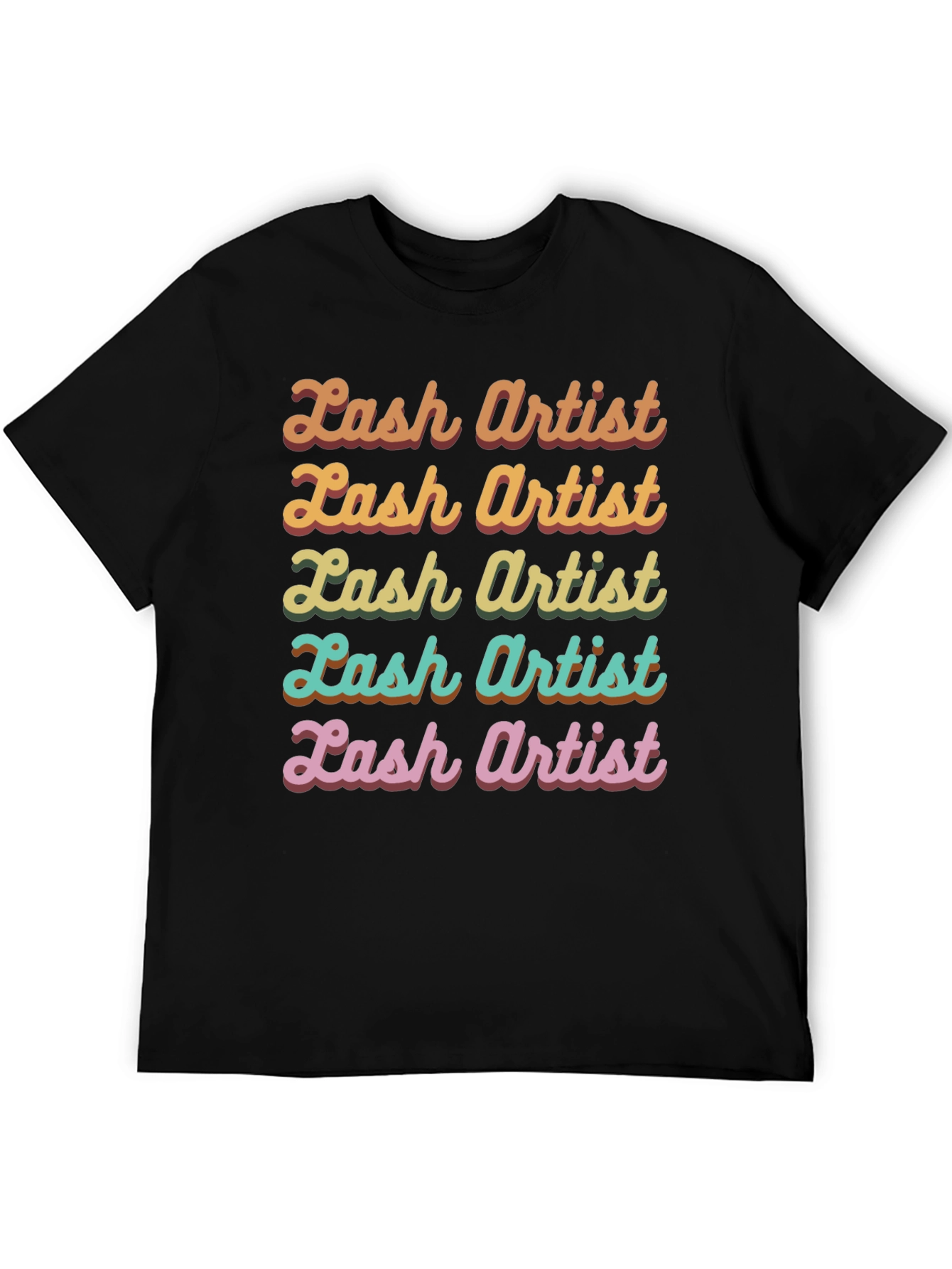 Lash Artist Retro T-Shirt - Colorful Graphic Tee