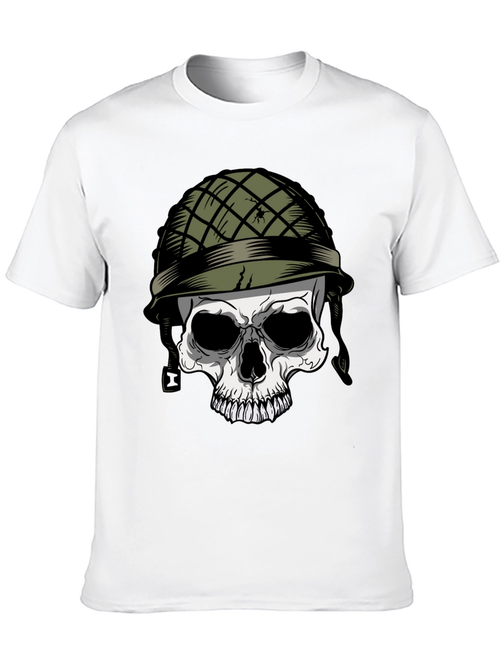 Skull Soldier Graphic Tee - Edgy Style