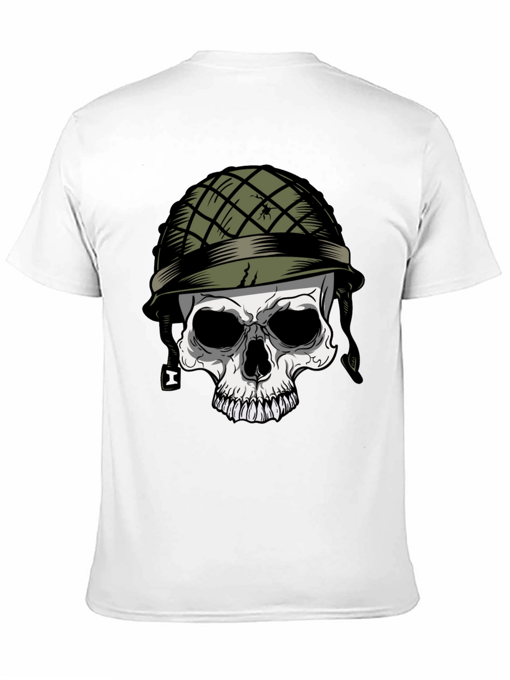 Skull Soldier Graphic Tee - Edgy Style