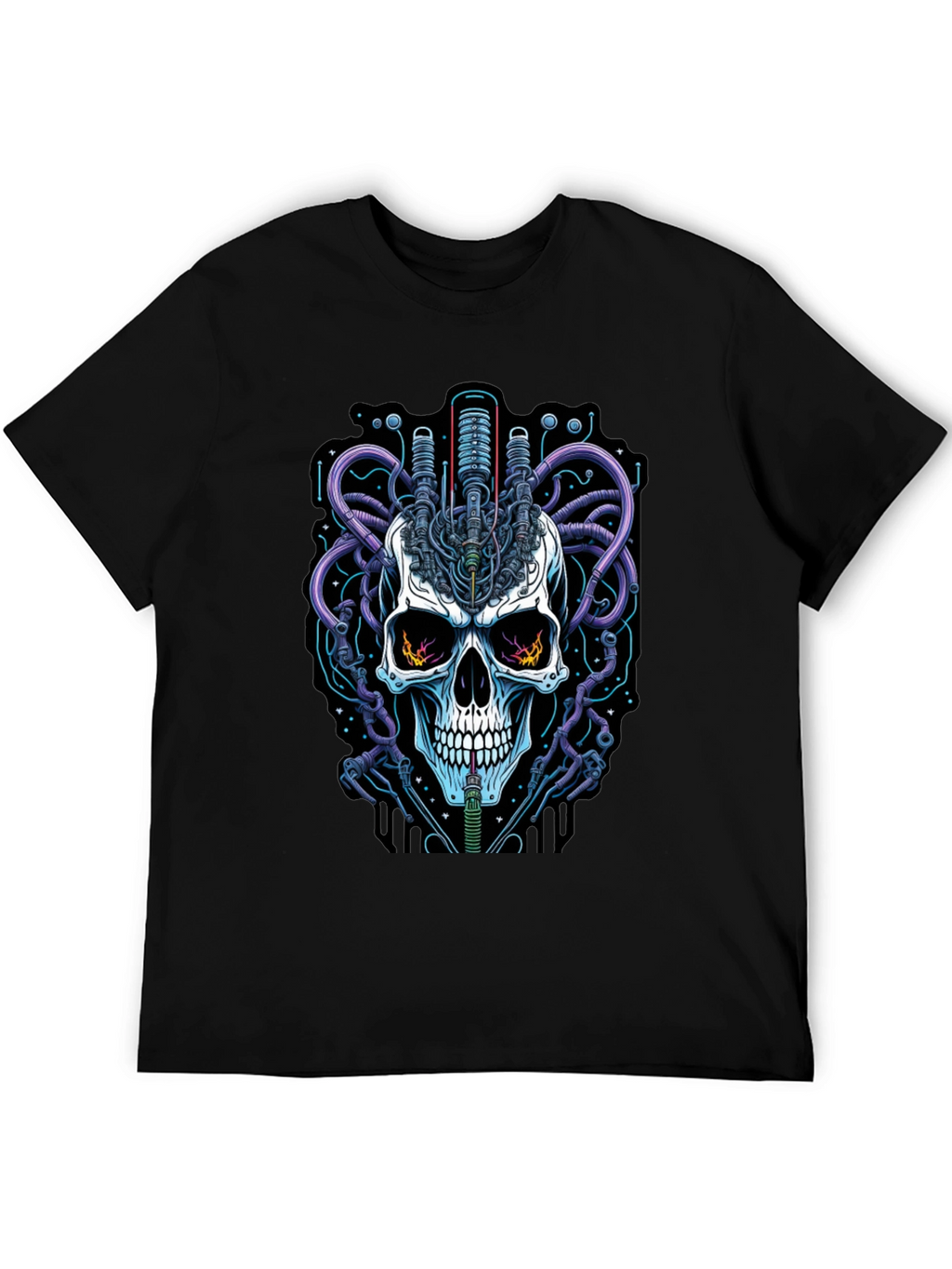 Cyberpunk Skull Graphic Tee