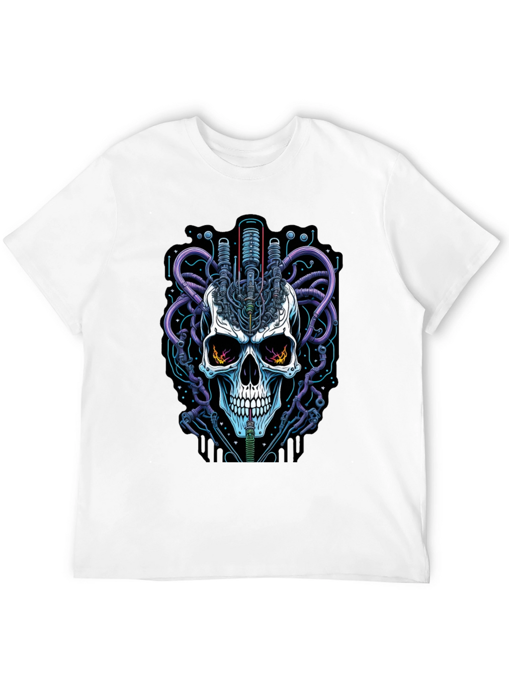 Cyberpunk Skull Graphic Tee