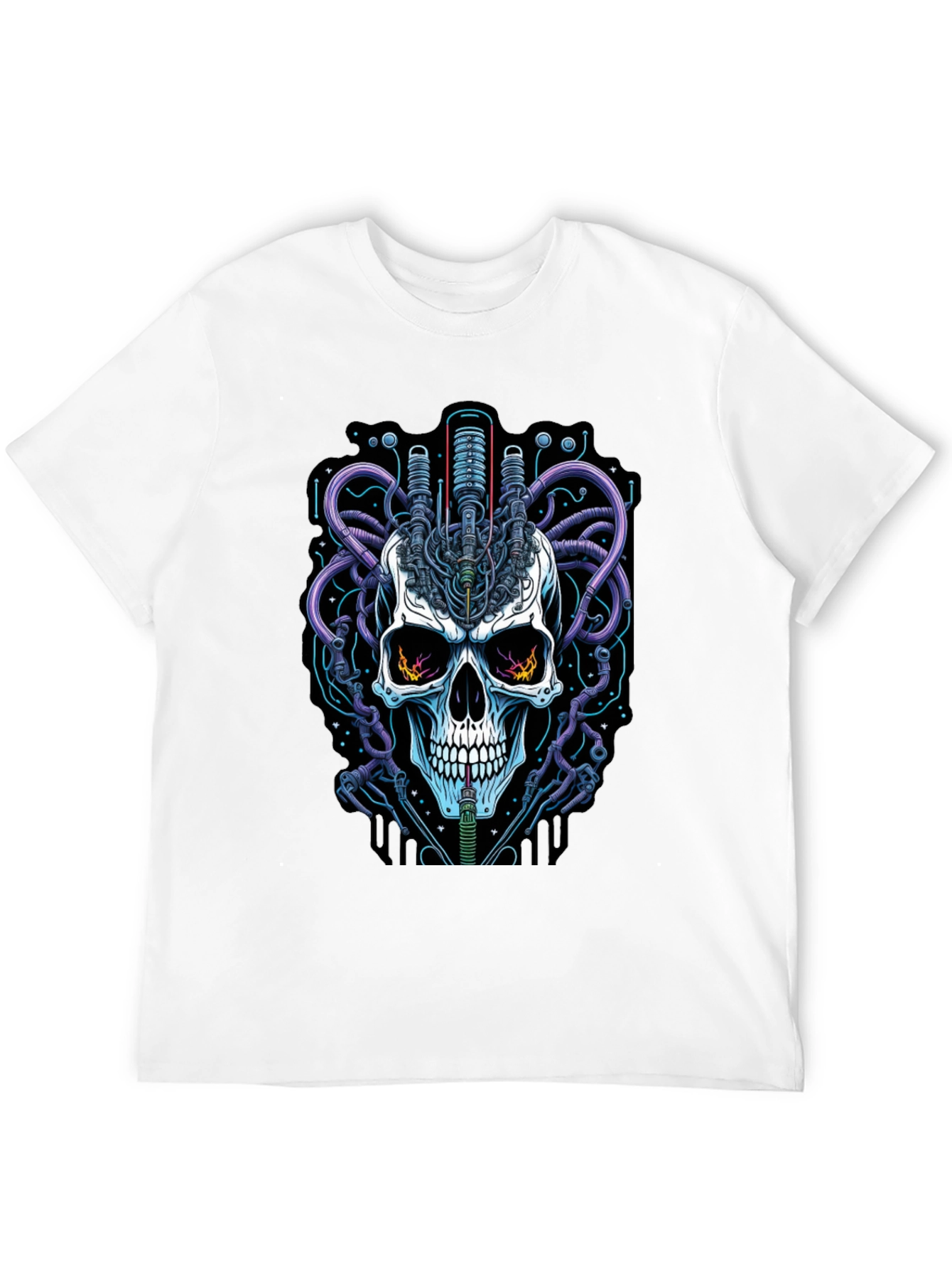 Cyberpunk Skull Graphic Tee