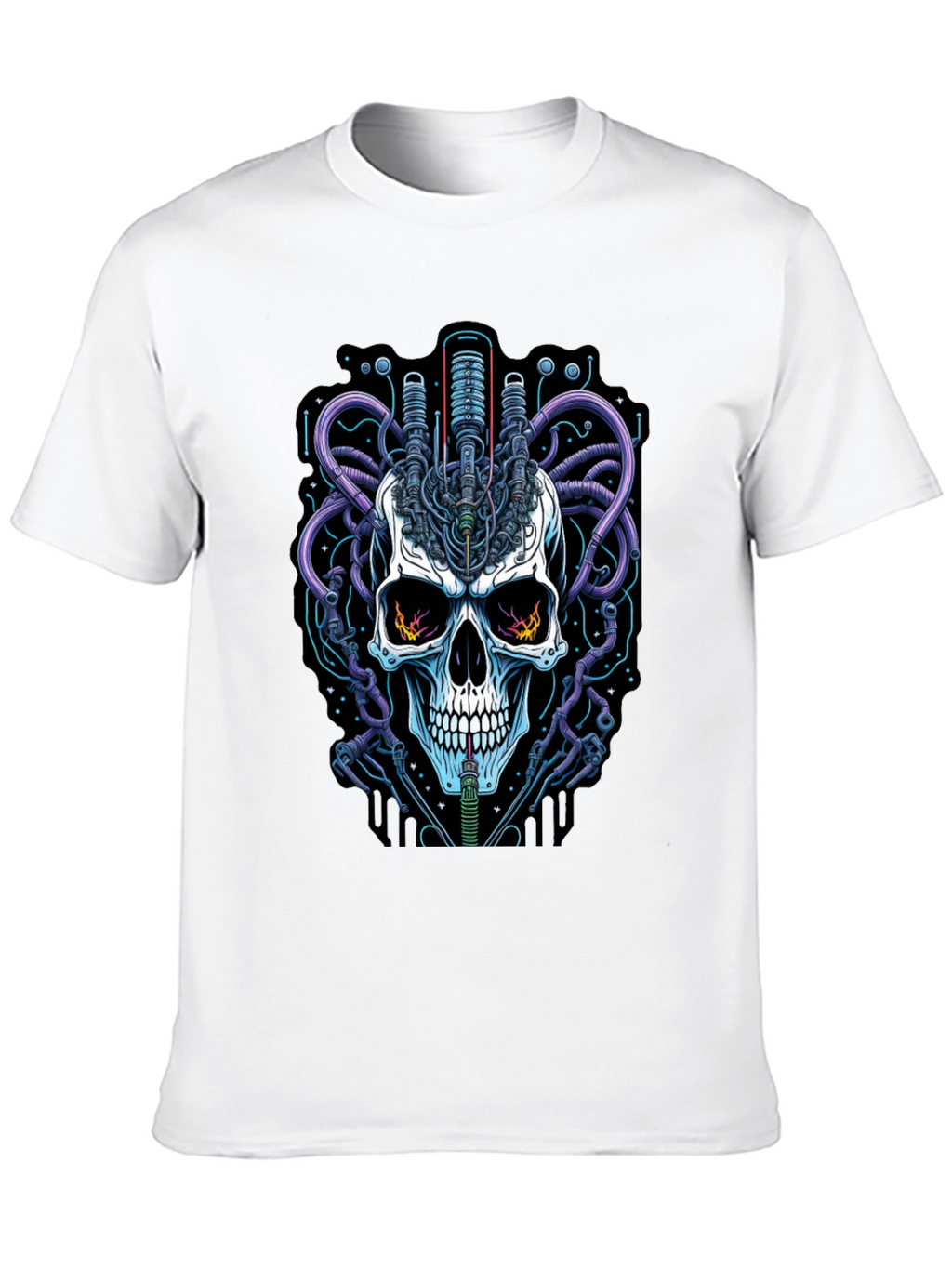 Cyberpunk Skull Graphic Tee