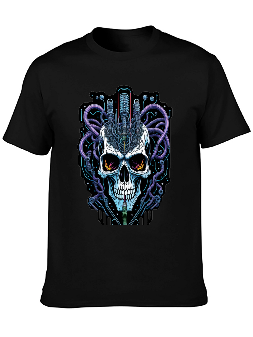 Cyberpunk Skull Graphic Tee