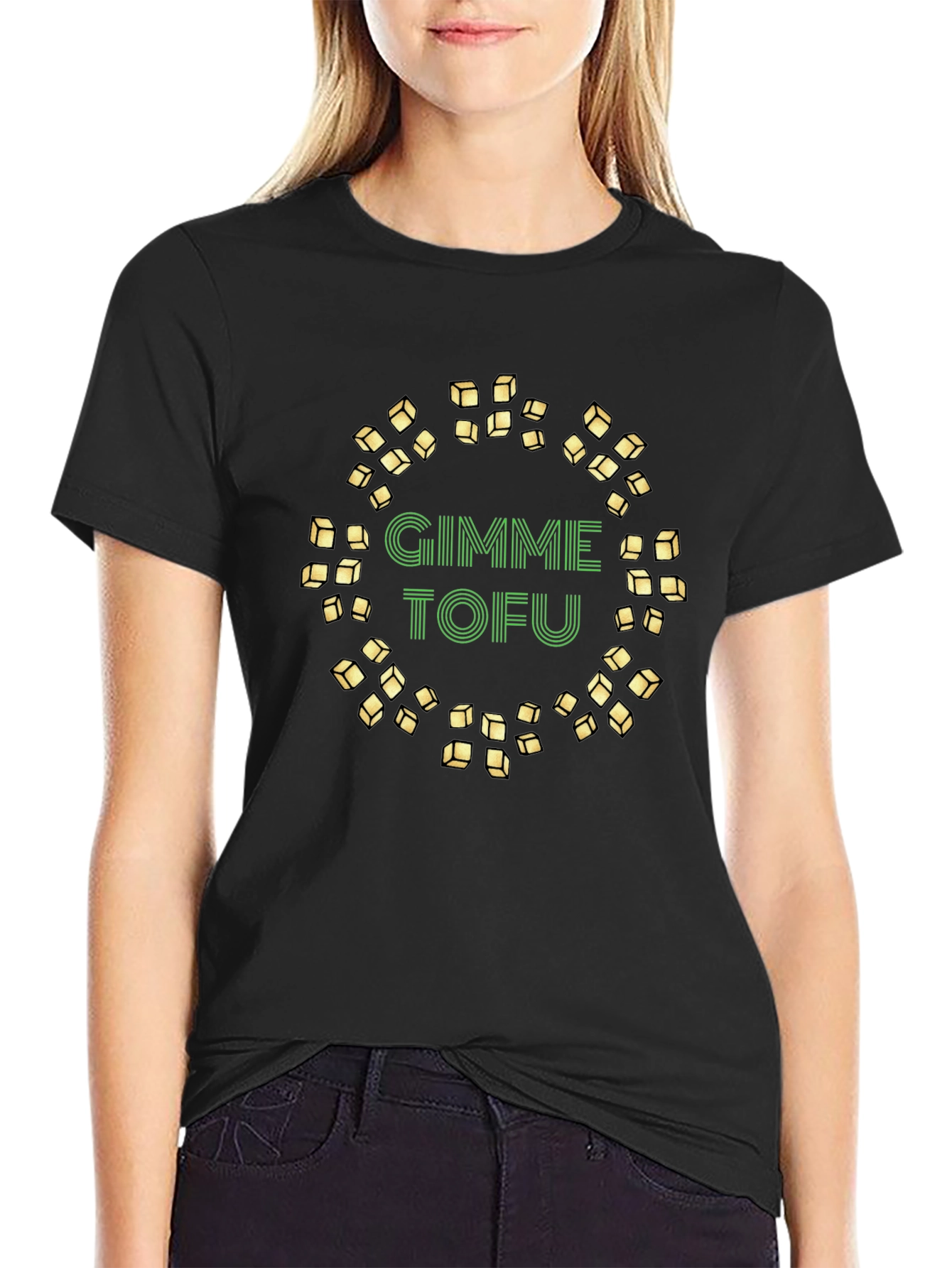 Gimme Tofu Graphic Tee - Vegan Food Lovers T-Shirt