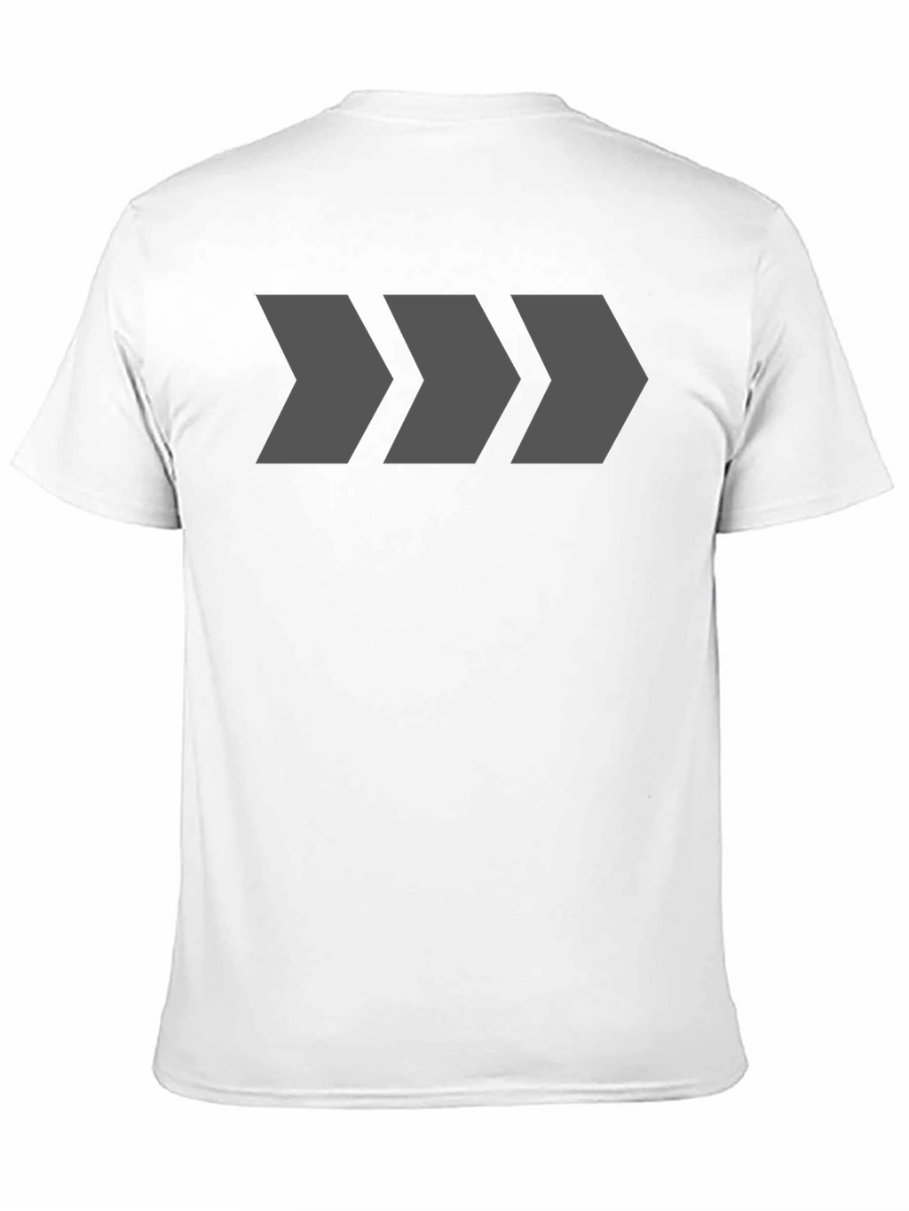 Mens Black T-Shirt with Geometric Arrow Design