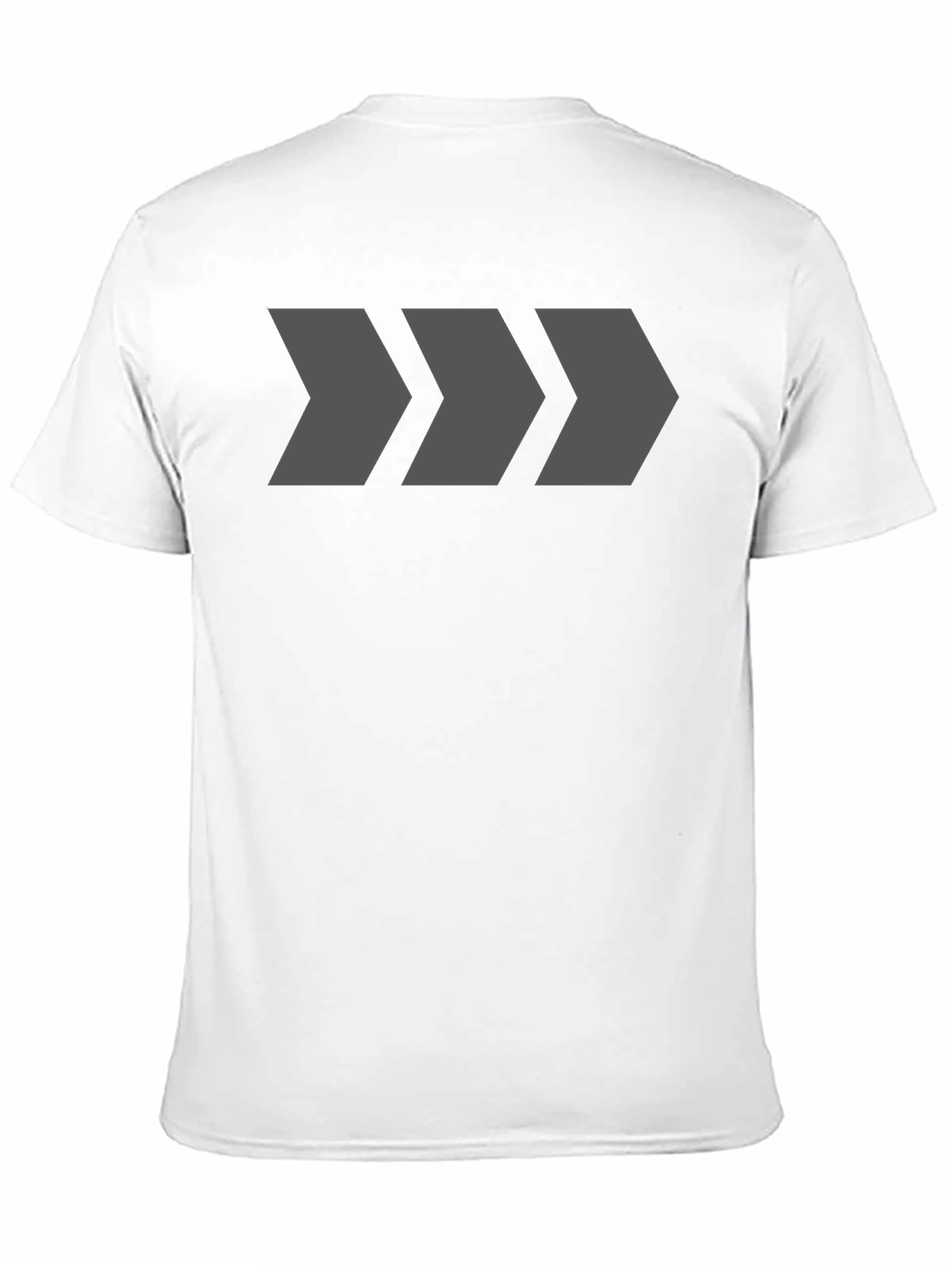 Mens Black T-Shirt with Geometric Arrow Design