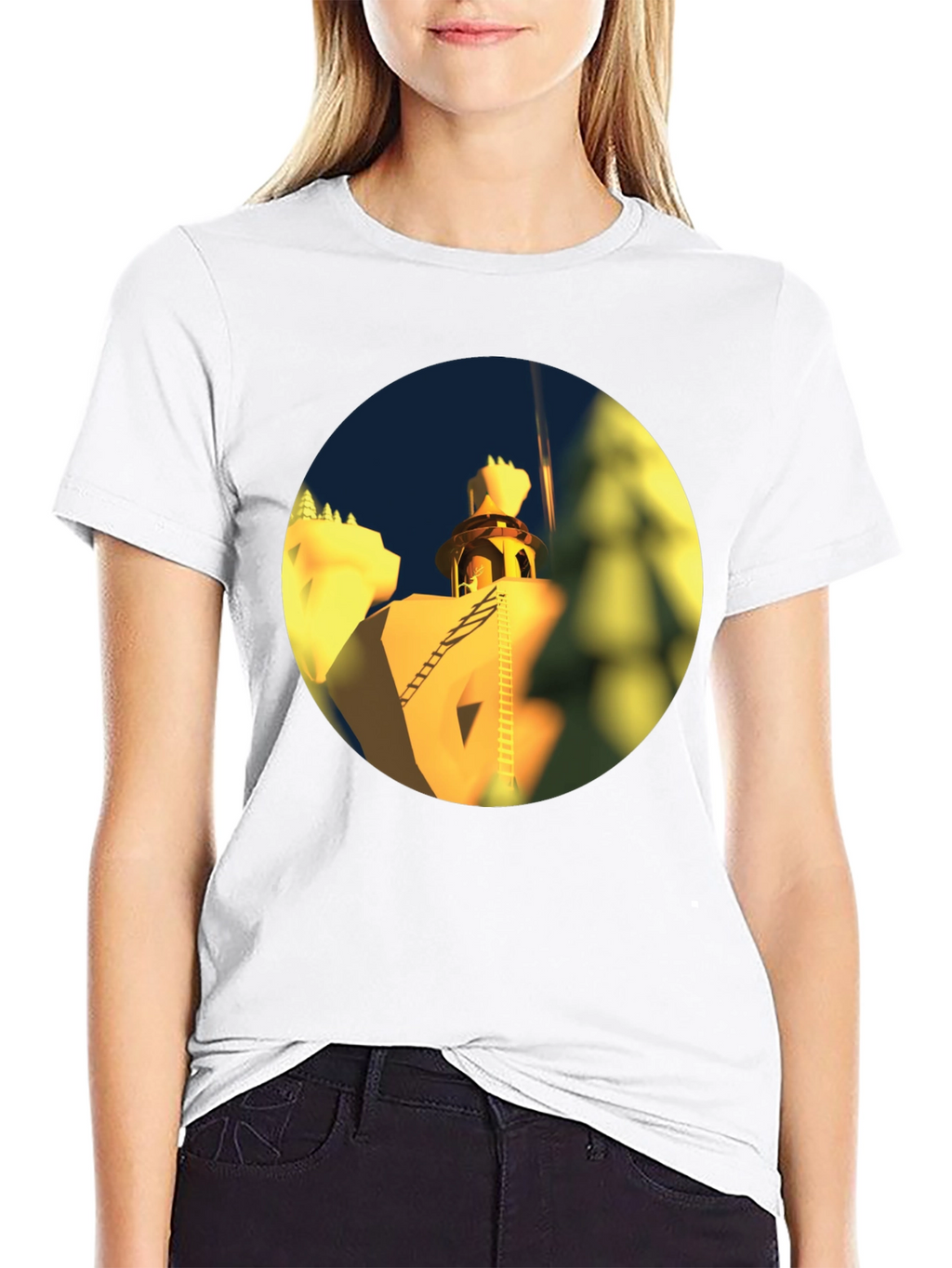 Architectural Landmark Black T-Shirt
