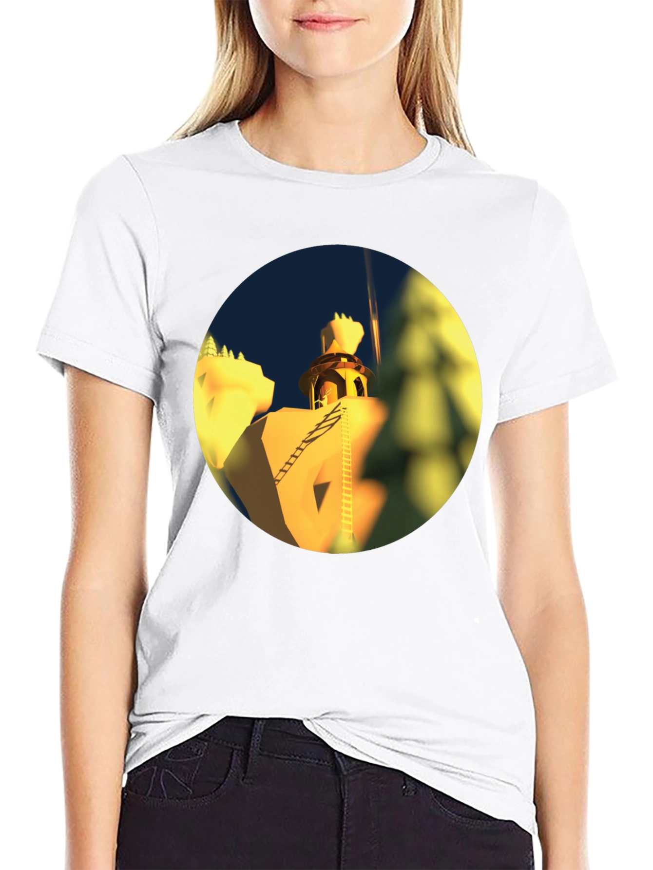 Architectural Landmark Black T-Shirt