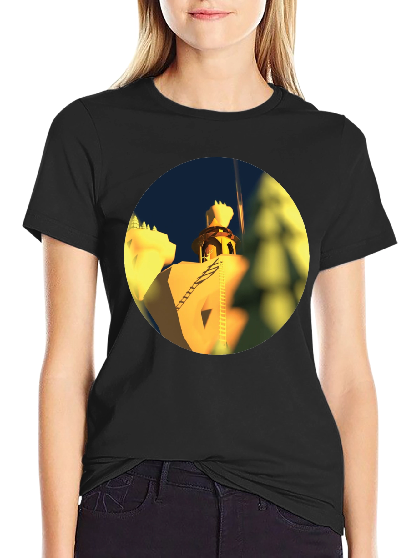 Architectural Landmark Black T-Shirt