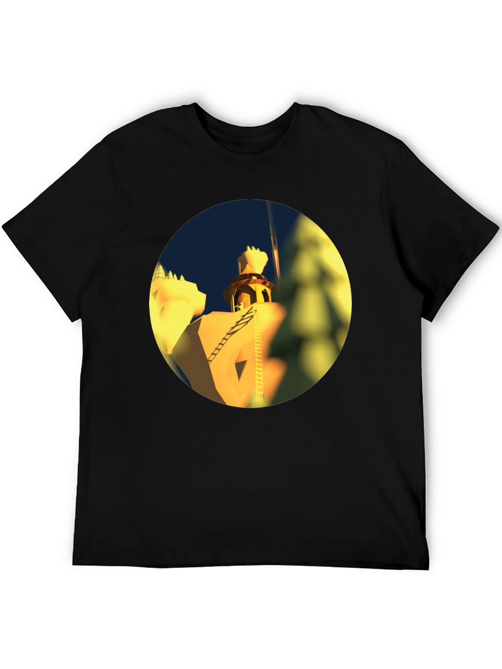 Architectural Landmark Black T-Shirt