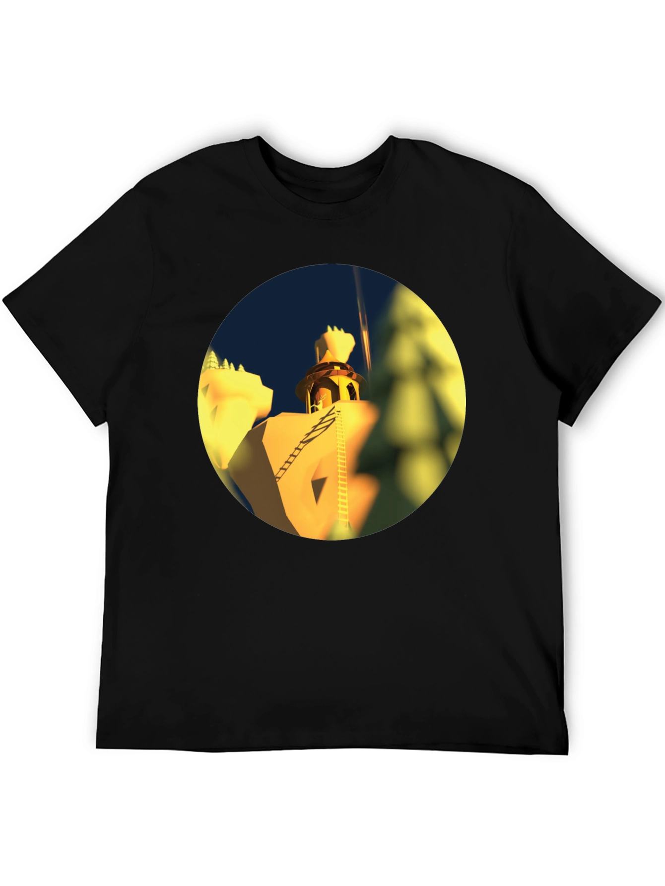 Architectural Landmark Black T-Shirt