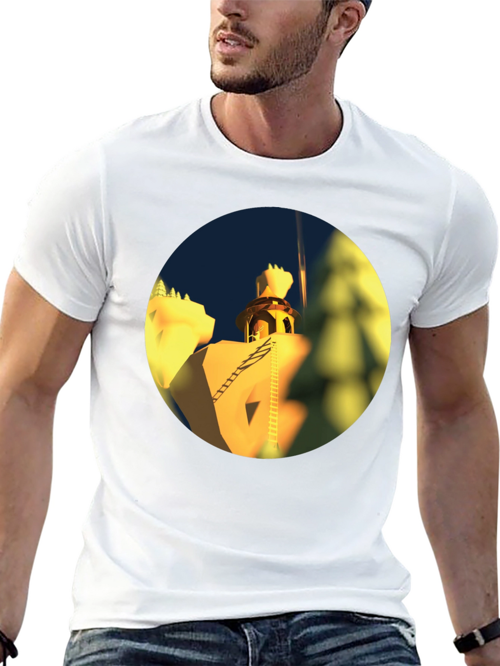 Architectural Landmark Black T-Shirt