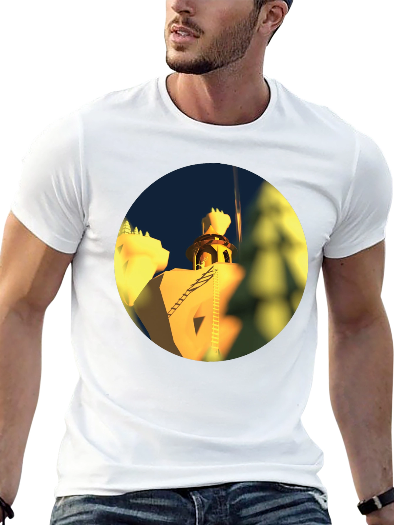 Architectural Landmark Black T-Shirt