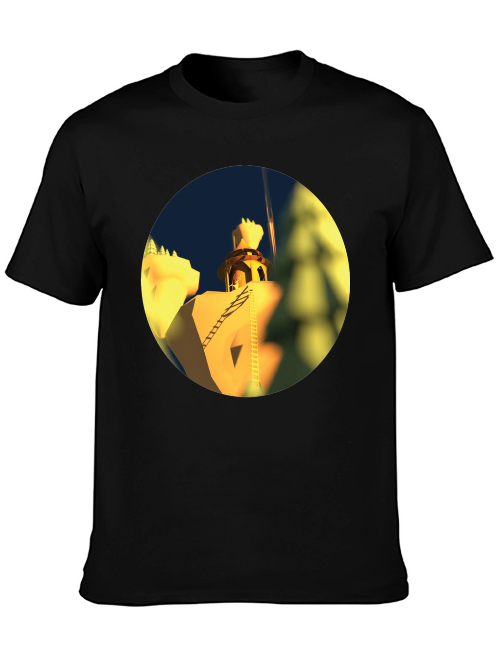 Architectural Landmark Black T-Shirt