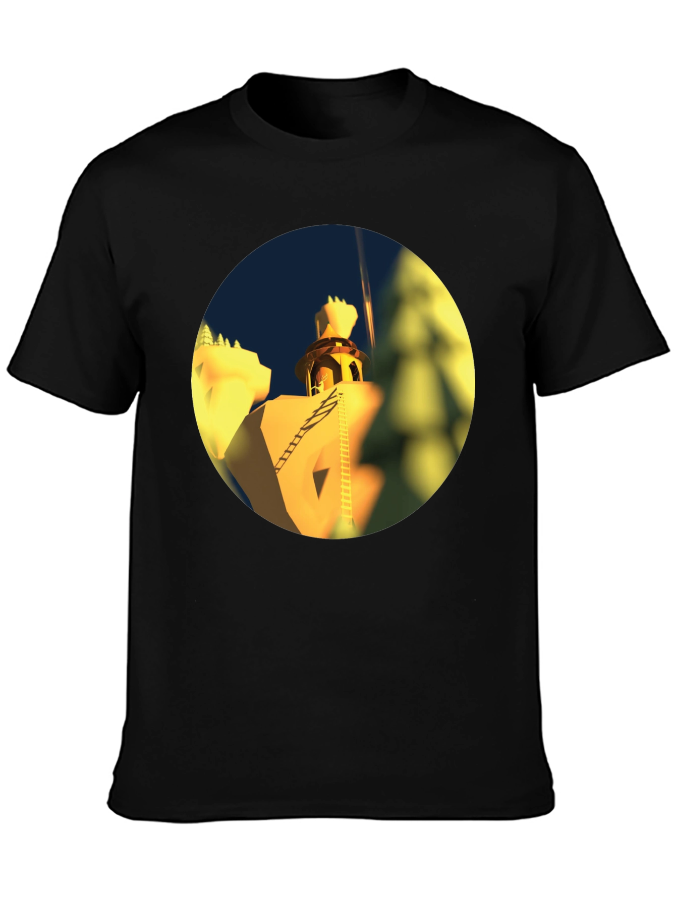 Architectural Landmark Black T-Shirt