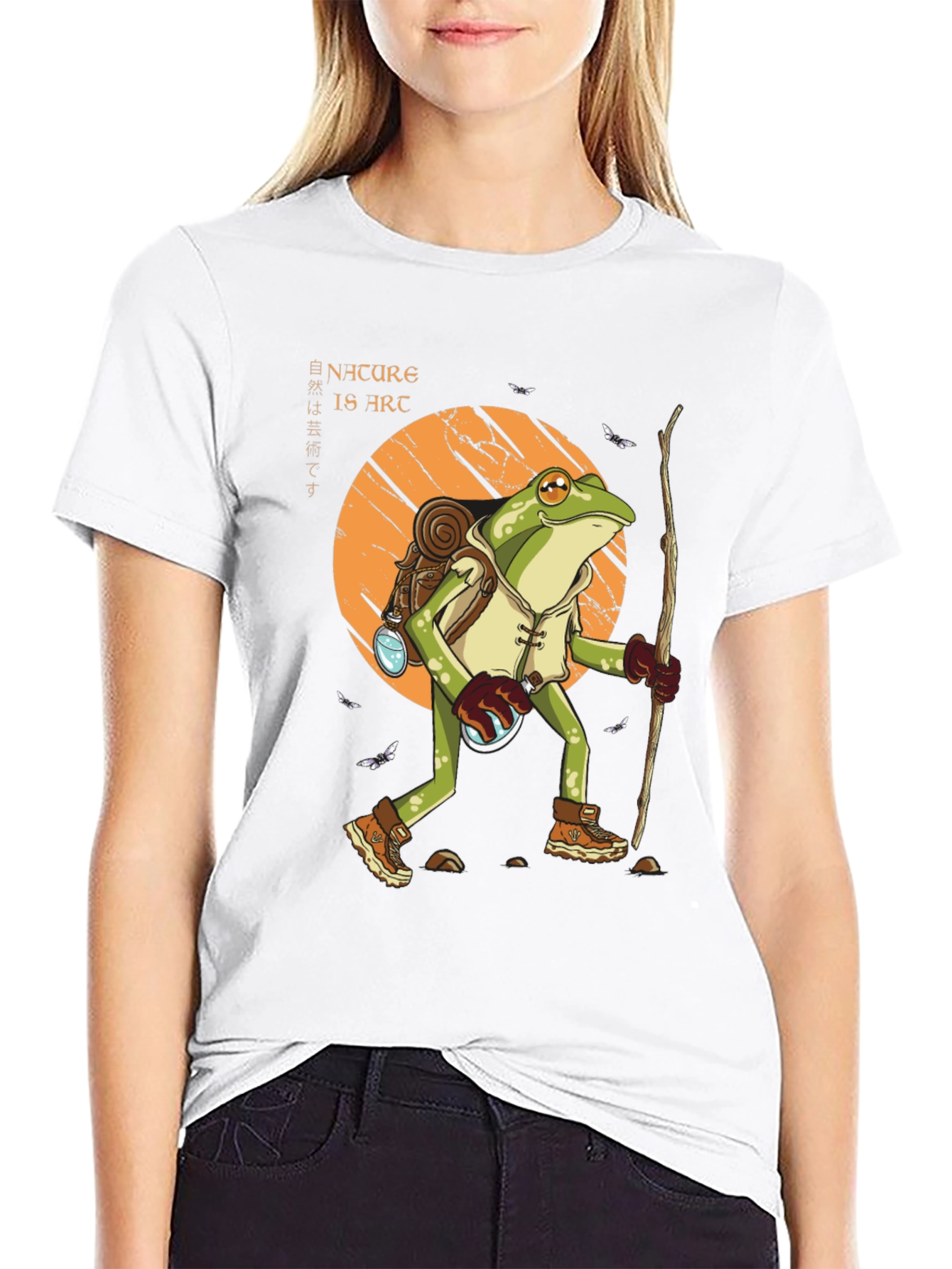 Nature Is Art Frog Hiking T-Shirt
