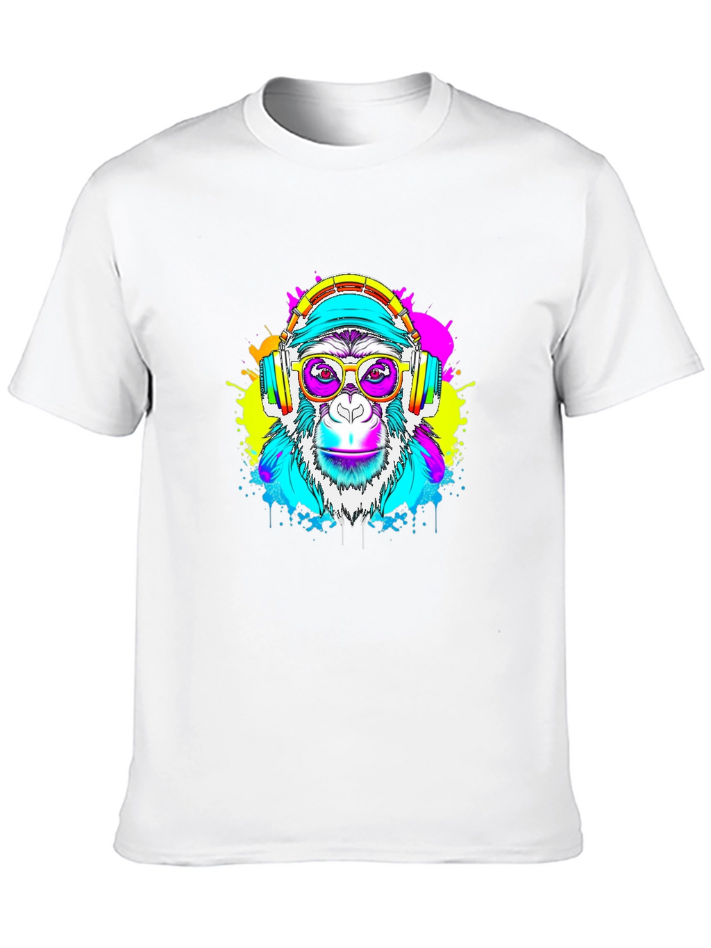 Monkey DJ Graphic Tee - Black T-Shirt