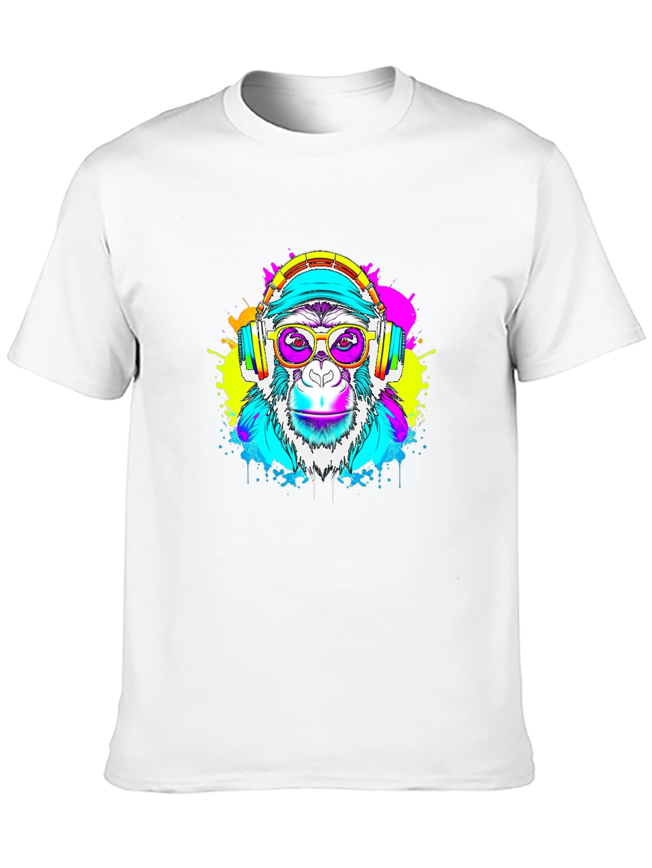 Monkey DJ Graphic Tee - Black T-Shirt