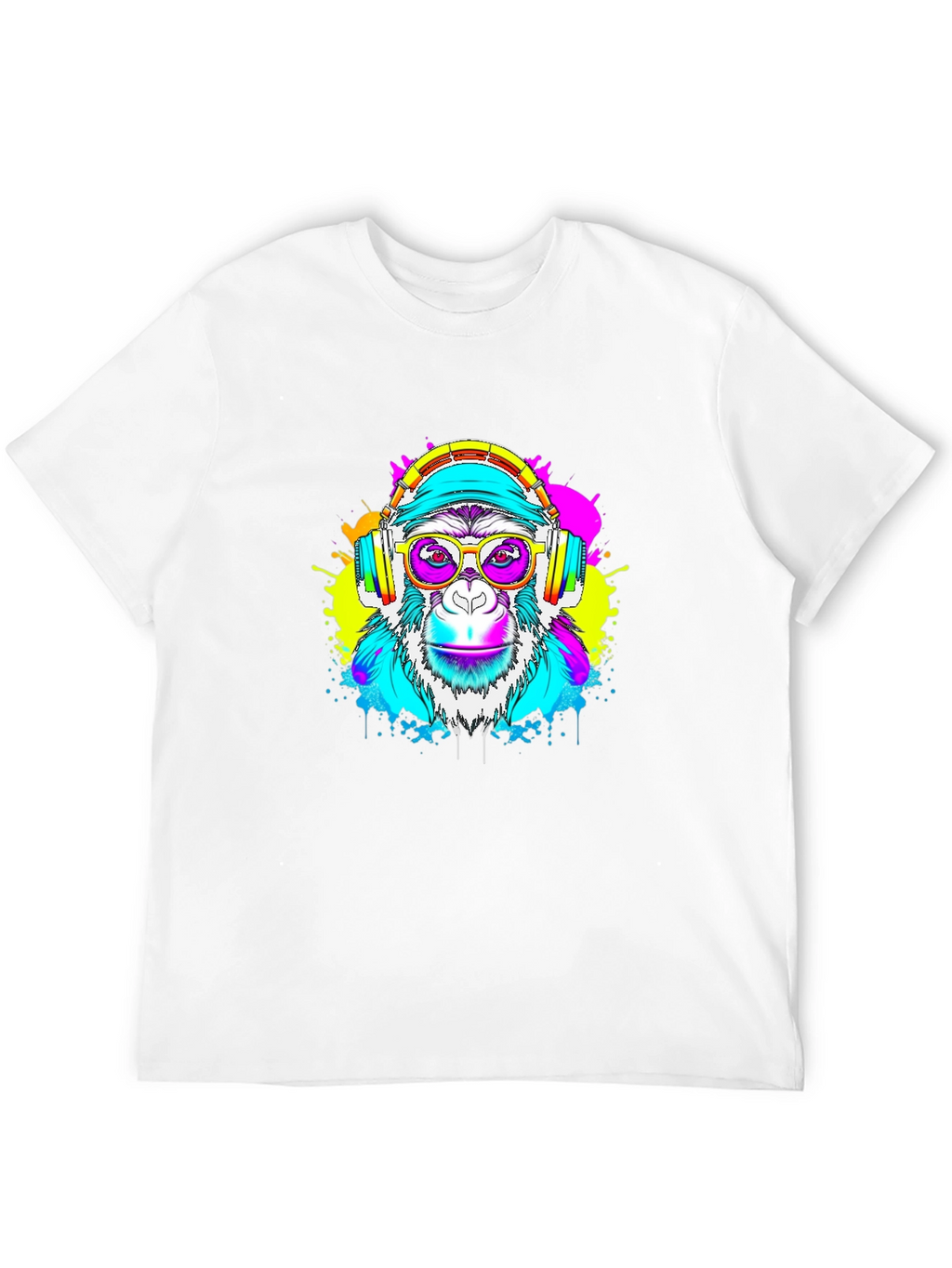 Monkey DJ Graphic Tee - Black T-Shirt