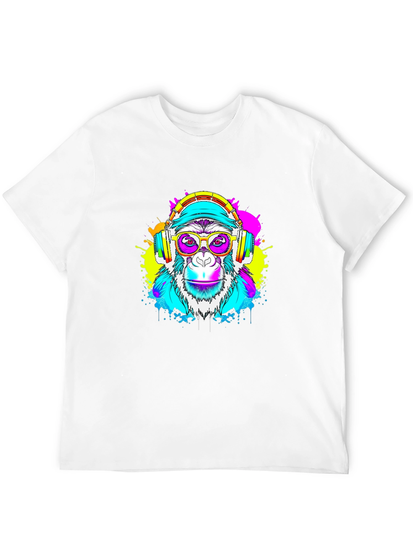 Monkey DJ Graphic Tee - Black T-Shirt