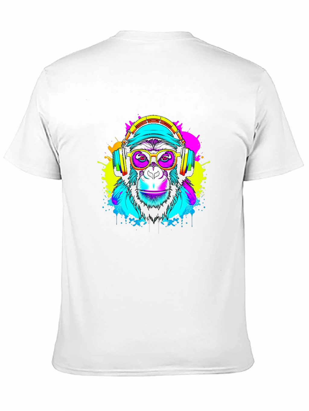 Monkey DJ Graphic Tee - Black T-Shirt