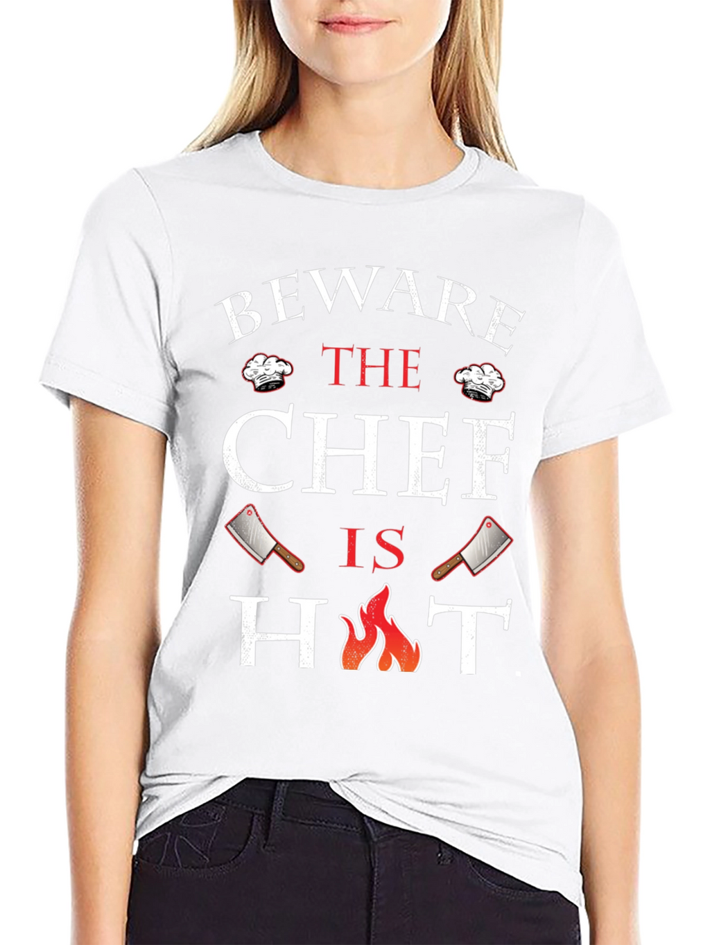 Beware The Chef Is Hot Graphic T-Shirt