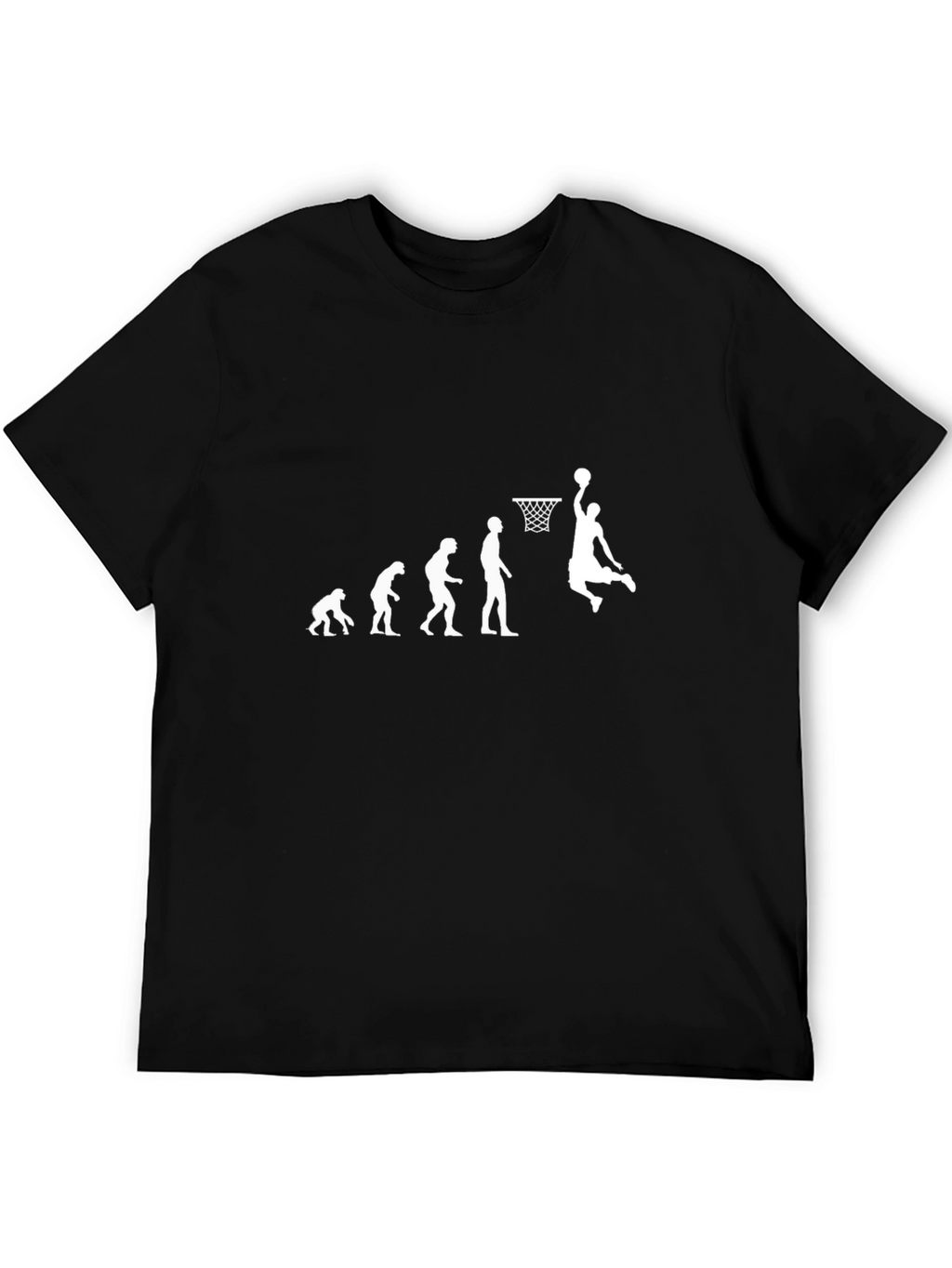 Evolution of Basketball Black T-Shirt