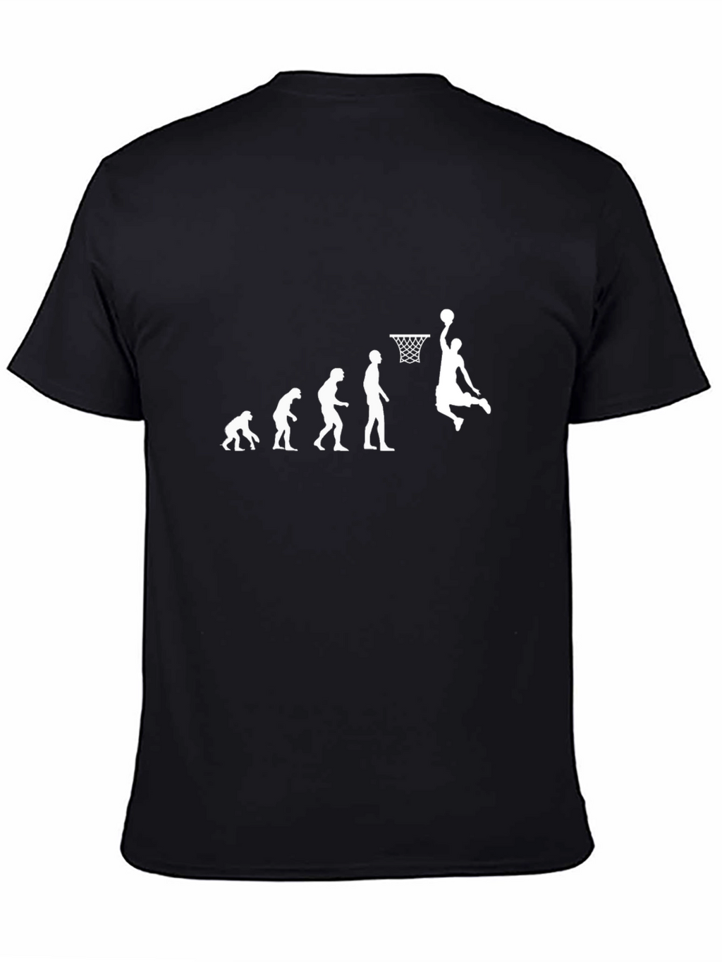 Evolution of Basketball Black T-Shirt