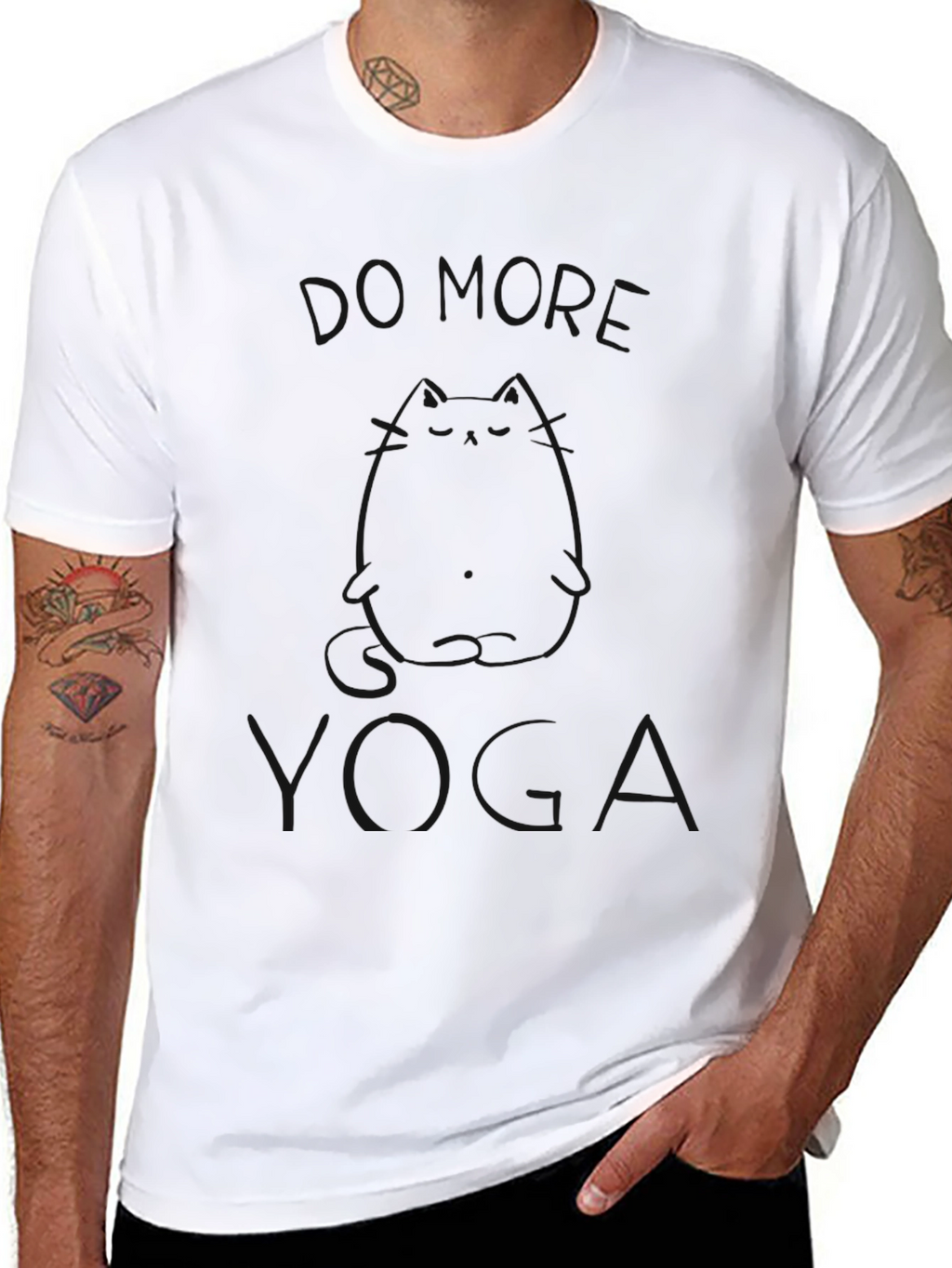 Mens Black Yoga T-Shirt