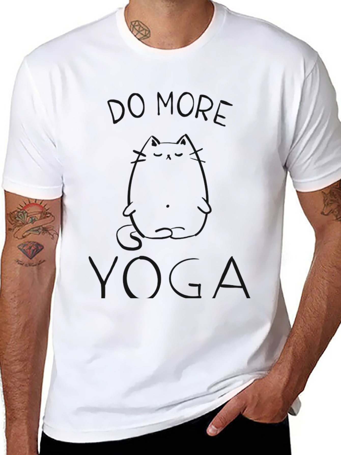 Mens Black Yoga T-Shirt