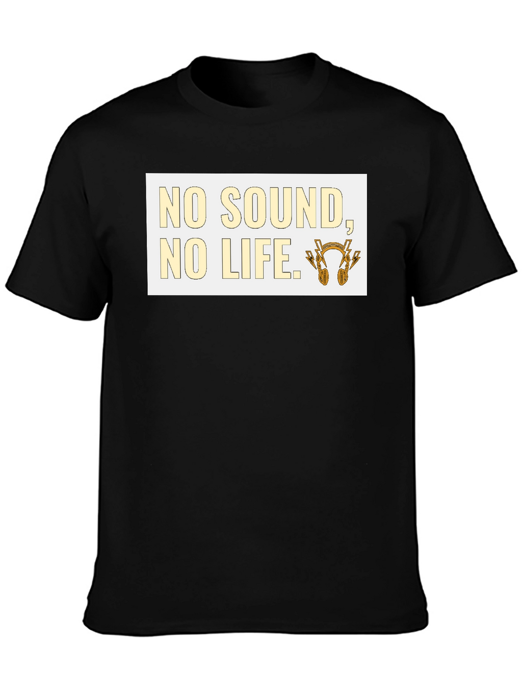 No Sound No Life Graphic Tee - Black